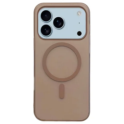 For iPhone 17 Pro Case Compatible with MagSafe Precise Cutouts Matte PC Phone Cover - Desert Gold