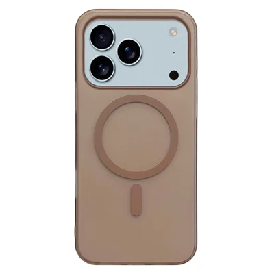 For iPhone 17 Pro Max Case Compatible with MagSafe Precise Cutouts Matte PC Phone Cover - Desert Gold