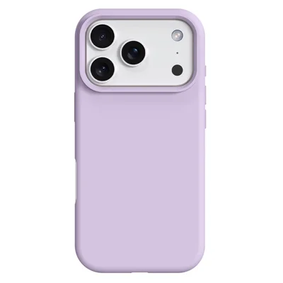 For iPhone 17 Pro Max-hoes compatibel met MagSafe vloeibaar siliconen + PC telefoonhoes - Lichtpaars