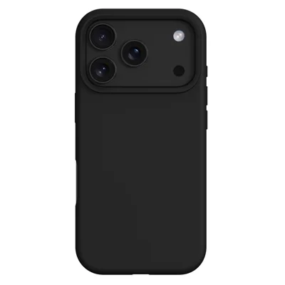Til iPhone 17 Pro Case Kompatibel med MagSafe, Luksus Lette Silikone + PC Telefonbeskyttelse - Sort