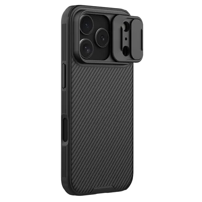 NILLKIN Camshield Pro dla iPhone 17 Pro Max Etui zgodne z MagSafe TPU + PC Obudowa z przesuwaną osłoną aparatu