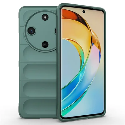 AMORUS Phone Case For Honor X50 5G  /  X9b 5G  /  Magic6 Lite 5G Shockproof Soft TPU Rugged Back Cover - Green