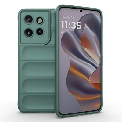AMORUS Phone Case For Motorola Edge 60 Neo 5G / Edge 50 Neo 5G / Moto S50 5G / ThinkPhone 25 5G Shockproof Soft TPU Rugged Back Cover - Green