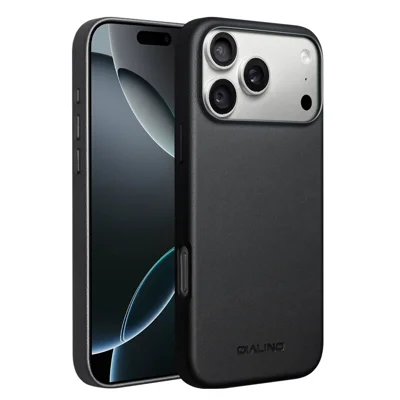 QIALINO Für iPhone 17 Pro Max Hülle PC+Silikon Handyhülle mit individuellem Objektivfilm kompatibel mit MagSafe