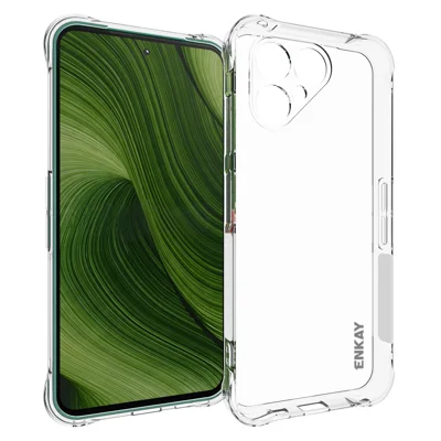 ENKAY HAT PRINCE For Fairphone 6+ / Fairphone 6 Clear Phone Case   Shockproof Anti-slip TPU Cover - Transparent