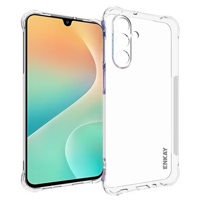 ENKAY HAT PRINCE For Samsung Galaxy M36 5G Clear Phone Case   Shockproof Anti-slip TPU Cover - Transparent