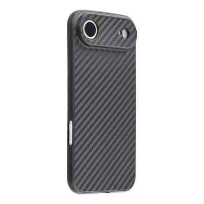 For iPhone Air Case Flexible TPU Carbon Fiber Texture Shockproof Phone Cover