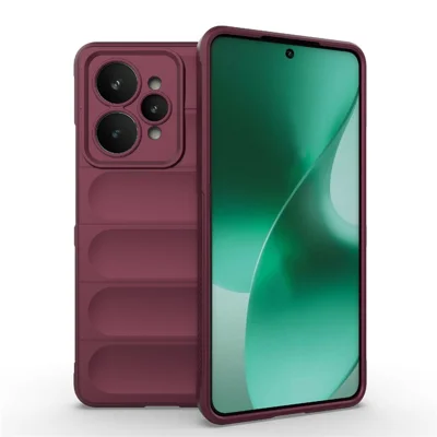For Realme 15 5G Case Anti-Drop Soft TPU Rugged Phone Back Cover - Wine Red