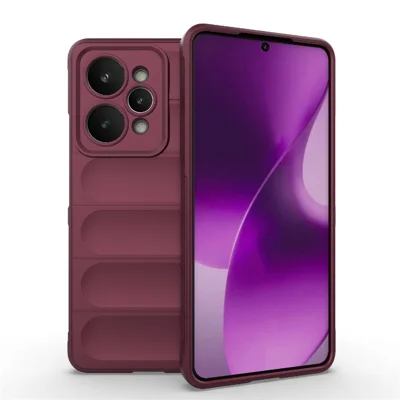 For Realme 15 Pro 5G Case Anti-Drop Soft TPU Rugged Phone Back Cover - Wine Red