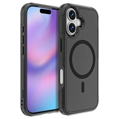 For iPhone 17 Case Compatible with MagSafe PC + TPU Anti-drop Phone Cover