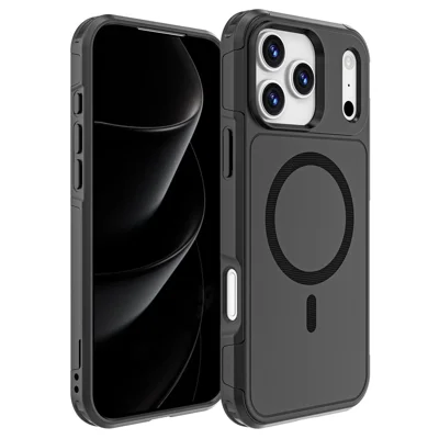 Til iPhone 17 Pro Max Case Kompatibel med MagSafe PC + TPU Anti-fald Telefonbeskyttelse