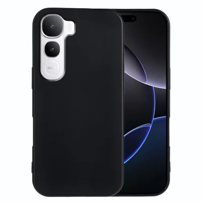 For vivo Y400 5G TPU Case Soft Matte Anti-fingerprint Phone Back Cover - Black