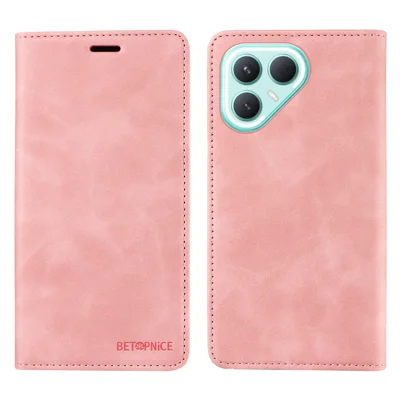 BETOPNICE For TECNO Pova 7 Pro 5G Case  Magnetic Closure RFID Blocking Wallet Stand Leather Phone Cover - Pink