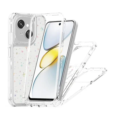 Clear Case for TECNO Spark Go 2025 / Spark Go 1 / Pop 9 4G / Infinix Hot 50i 4G / Smart 9 4G Acrylic TPU Phone Cover with Laser-printed Film - Stars