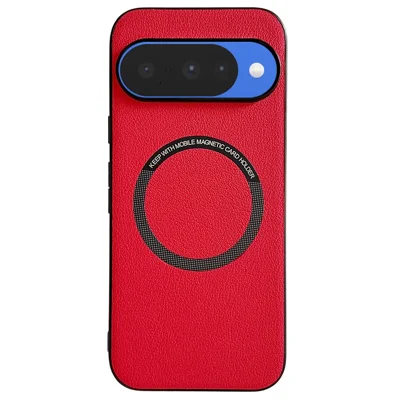 For Google Pixel 10 / 10 Pro Case Anti-Drop PU Leather + PC Cover Magnetic Case - Red