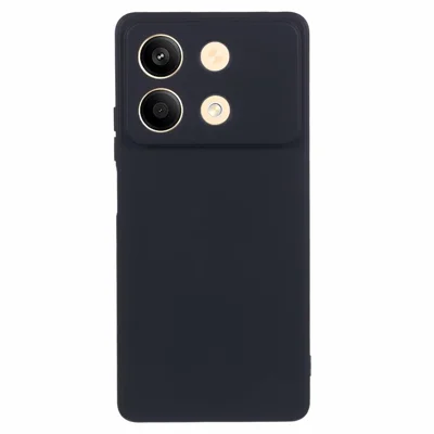 AMORUS For Xiaomi Redmi Note 13R Pro 5G Case Precise Cutouts TPU Fiber Lining Shockproof Phone Cover - Black