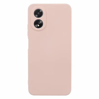 AMORUS For Oppo A38 4G / A18 4G Case Precise Cutouts TPU Fiber Lining Shockproof Phone Cover - Pink