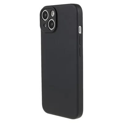 AMORUS For iPhone 15 Plus Case Precise Cutouts TPU Fiber Lining Shockproof Phone Cover - Black
