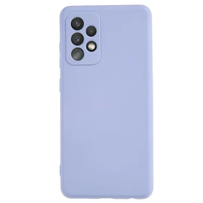 AMORUS For Samsung Galaxy A32 5G / M32 5G Case Precise Cutouts TPU Fiber Lining Shockproof Phone Cover - Light Purple