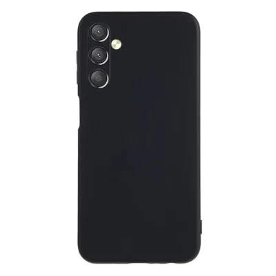 AMORUS For Samsung Galaxy A24 4G (162.1mm) Case Precise Cutouts TPU Fiber Lining Shockproof Phone Cover - Black