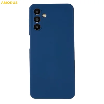 AMORUS For Samsung Galaxy A13 5G Case Precise Cutouts TPU Fiber Lining Shockproof Phone Cover - Sapphire