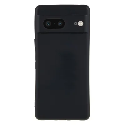 AMORUS For Google Pixel 7 5G Case Precise Cutouts TPU Fiber Lining Shockproof Phone Cover - Black