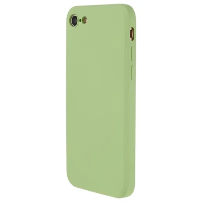 AMORUS TPU-hölse för iPhone SE (2022) / (2020) / 8 / 7 Precis utskärning, foder av fiber, stötsäkert mobilskal - Grön