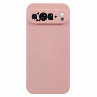 AMORUS For Google Pixel 9 Pro XL Case Precise Cutouts TPU Fiber Lining Shockproof Phone Cover - Pink