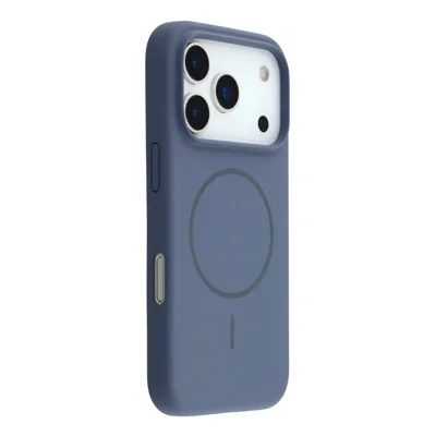 X-LEVEL For iPhone 17 Pro Case Compatible with MagSafe Liquid Silicone Phone Back Cover Skin Touch - Blue