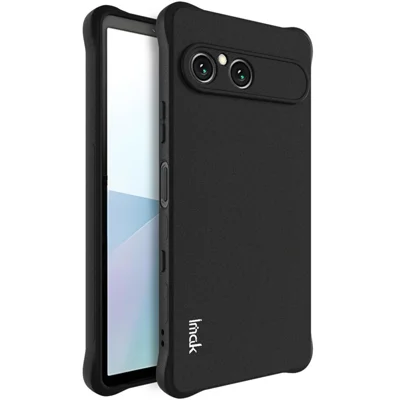 EASSGU TPU siliconen telefoonhoes voor smartphone, compatibel met Sony Xperia 10 V (6,1 inch), doorzichtig kleurverloop, beschermende hoes tegen vallen en krassen, roze-goud