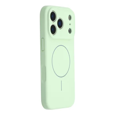 YCADEN til iPhone 17 Pro Max Case kompatibel med MagSafe Præcise udsparinger TPU telefon bagdæksel - Græs grøn