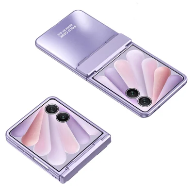 Til Honor Magic V Flip 2 Tasker Elektropladeret Hård PC Beskyttelsesdæksel - Lilla