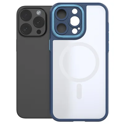 Bulk Purchasing For iPhone 13 Pro Max Case PC + TPU Precise Cutout Phone Cover Compatible with MagSafe - Blue