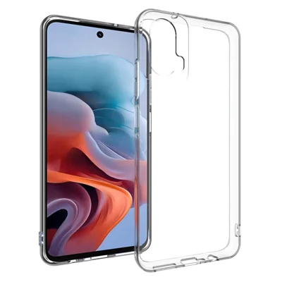 Köp i stort format 100 st till Motorola Moto G34 5G / G45 5G skrivbordsfritt klart TPU-telefonhölje med lanyardhål