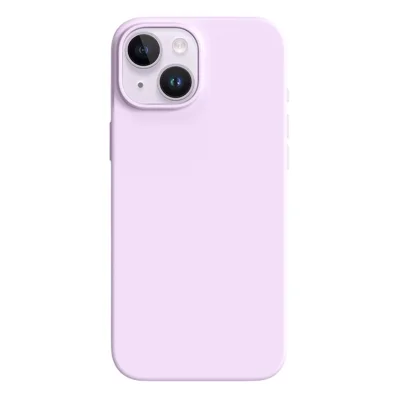 For iPhone 14 / 13 Case Ultra Thin Liquid Silicone + PC Anti-Scratch Phone Cover - Bean Purple