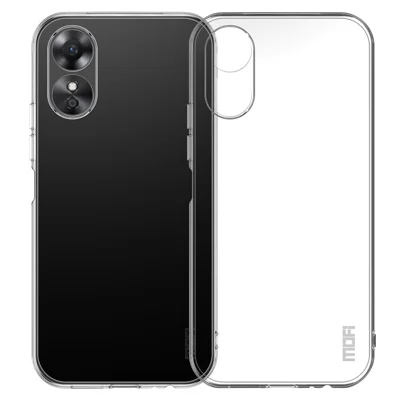 MOFI pour Oppo A17 4G Étui souple transparent en TPU Coque de protection anti-rayures pour téléphone portable