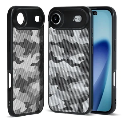 IBMRS For iPhone Air Case Soft TPU Frame Hard PC Back Anti-Fall Phone Cover - Artistic Camouflage