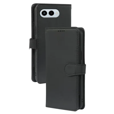 For T-Mobile REVVL 8 Case with 9 Card Slots PU Leather Stand Phone Cover - Black