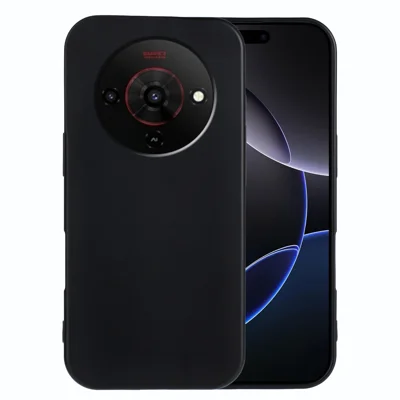 For ZTE Blade A76 5G TPU Case Soft Matte Anti-fingerprint Phone Back Cover - Black