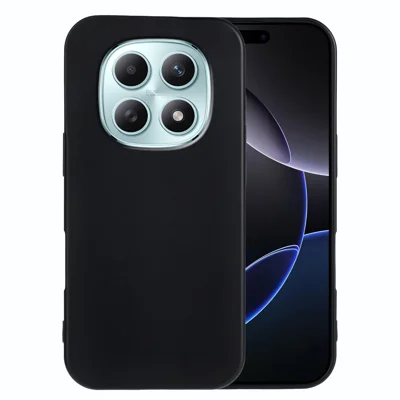For Xiaomi Poco M8 5G / Redmi Note 15 5G (Global) TPU Case Soft Matte Anti-fingerprint Phone Back Cover - Black