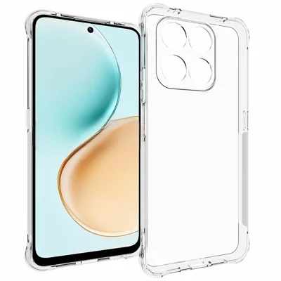 WANLONFENG For Honor 400 Smart 5G / 4G / X7d 4G Clear TPU Case  TM Series 2.0mm Phone Back Cover - Transparent