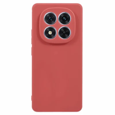 For Xiaomi Poco M8 5G / Redmi Note 15 5G (Global) Case Precise Cutouts Straight Edge TPU Shockproof Phone Cover - Hawthorn Red