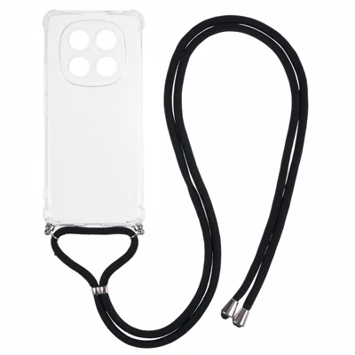 For Xiaomi Poco M8 5G / Redmi Note 15 5G (Global) Case Reinforced Corner TPU Clear Phone Cover with Lanyard