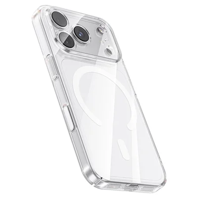 BENKS etui magnetyczne do iPhone 17 Pro Max, ultracienkie przezroczyste etui PC jak naga obudowa, kompatybilne z MagSafe