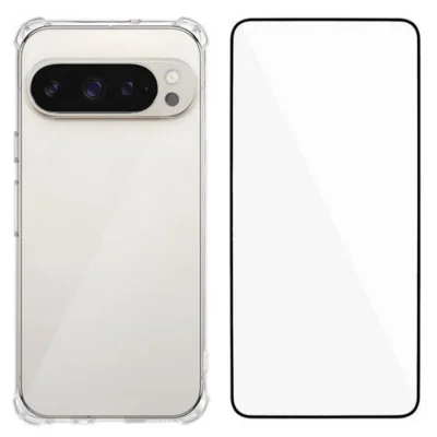 WANLONFENG For Google Pixel 10 Pro TPU Case  WL3 Series 1.5mm Phone Cover with Tempered Glass Film - Transparent