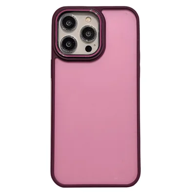 For iPhone 12 Pro Max Case PC + TPU Anti-Slip Matte Phone Cover - Purple