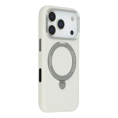 X-LEVEL til iPhone 17 Pro Max Magnetisk Cover med Stand PC + PU Telefon Bagdæksel - Grå