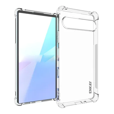 ENKAY HAT PRINCE For Sony Xperia 10 VII Clear Phone Case   Shockproof Anti-slip TPU Cover - Transparent