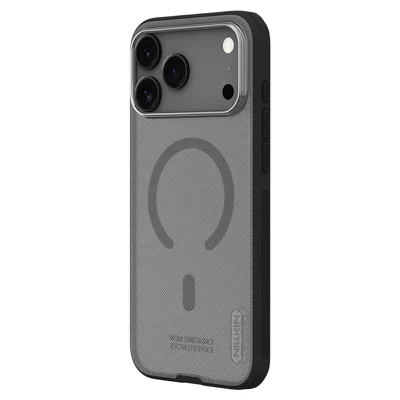 NILLKIN Super Frosted Shield Pro for iPhone 18 Pro Max / 17 Pro Max Magnetic Case Matte PC TPU Clear Black Phone Back Cover - Transparent Black