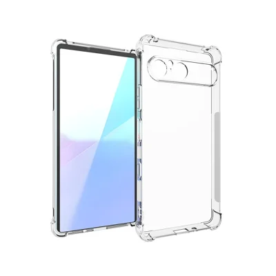 Przezroczysta obudowa na Sony Xperia 10 VII, odporna na wstrząsy, pokrywa z tworzywa TPU z wzmocnionymi narożnikami